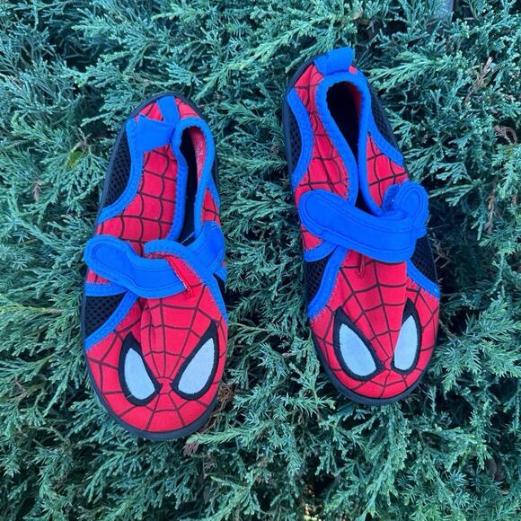 Disney Marvel Spiderman Toddler Boy‎ Swim Shoes Size 10 - Picture 3 of 12